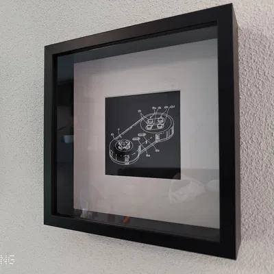 Bản vẽ bằng sáng chế tay cầm SNES cho IKEA SANNAHED