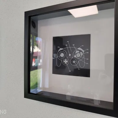 Bản vẽ bằng sáng chế tay cầm NINTENDO GAMECUBE cho khung SANNAHED