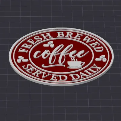 Biển hiệu cà phê và đế lót ly độc đáo