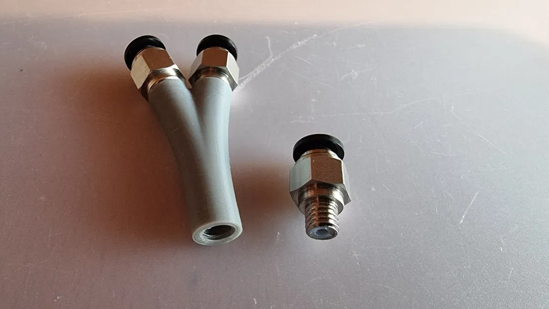 Bộ chia ống Bowden Y với kết nối PC4-M6 cho Bambu Lab - Image 1