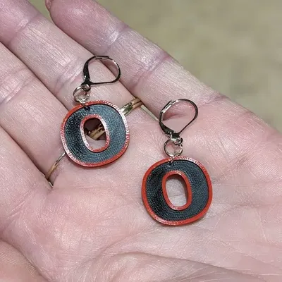 Khuyên tai "O" phong cách trường học quê hương