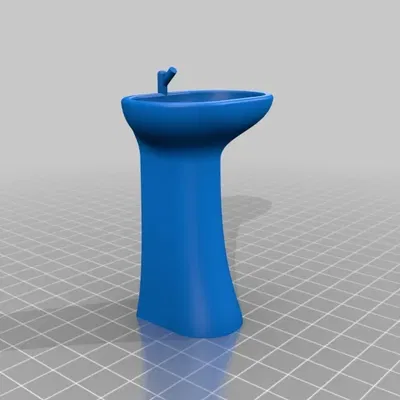 Bộ phòng tắm mô hình nhà búp bê tỉ lệ 1:12 (phiên bản cũ)