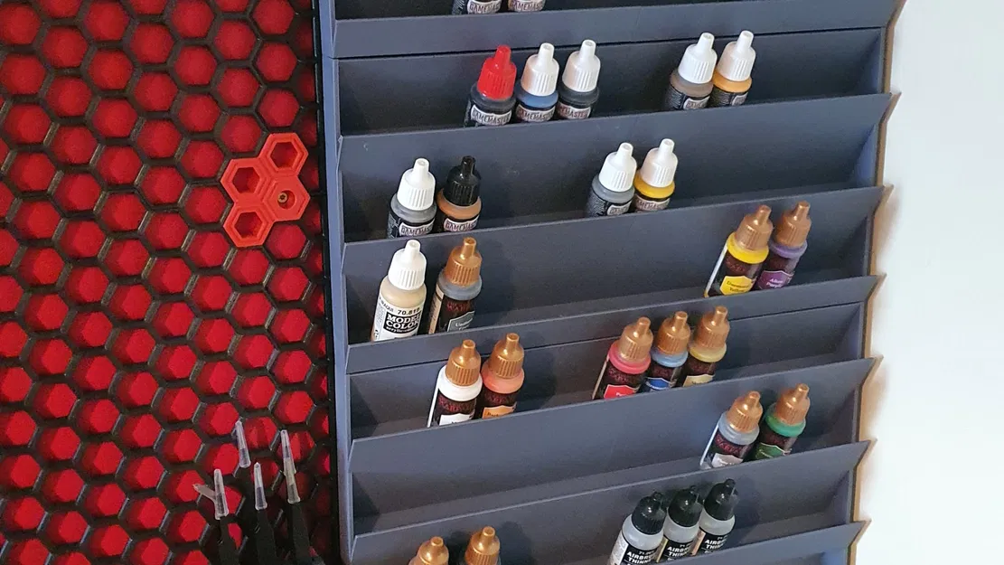 Giá đỡ sơn mô-đun cho chai Valejo và Army Painter - Image 1