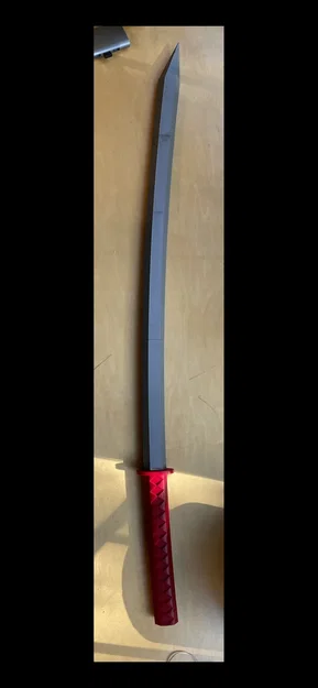 Katana tự chế với thiết kế chi tiết và kỹ thuật in 3D - Image 1