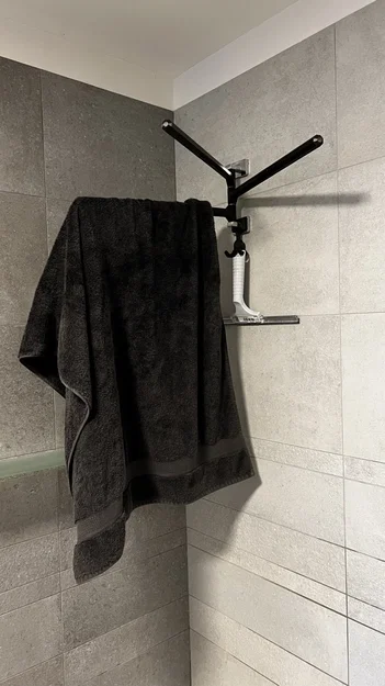 Giá đỡ khăn tắm NIKI cải tiến với phụ kiện phòng tắm - Image 4