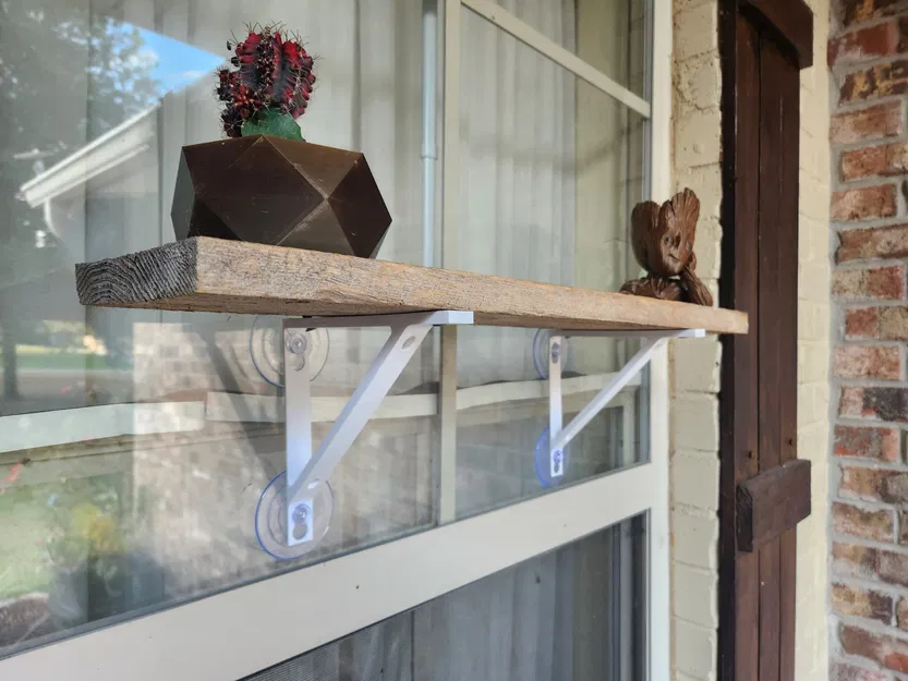 Giá đỡ kệ cơ bản với cốc hút cho cửa sổ - Image 2