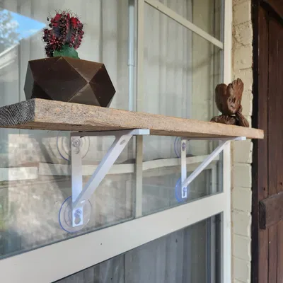 Giá đỡ kệ cơ bản với cốc hút cho cửa sổ