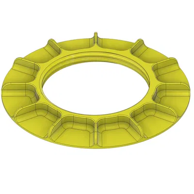 Bộ chuyển đổi nắp thùng cho tháp thủy canh mô-đun