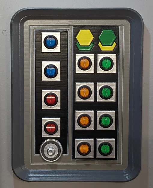 Bảng tường Star Wars với 12 lỗ cho công tắc LED 19mm - Image 2