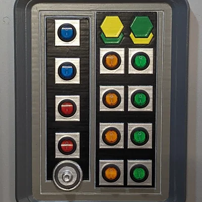 Bảng tường Star Wars với 12 lỗ cho công tắc LED 19mm