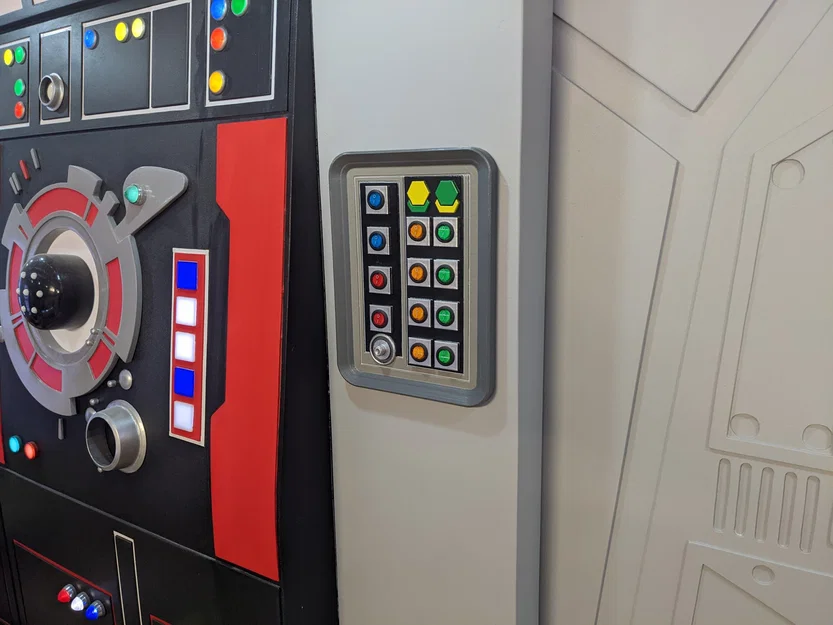 Bảng tường Star Wars với 12 lỗ cho công tắc LED 19mm - Image 3