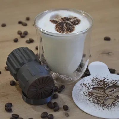 Máy rắc bột cacao cho cà phê trang trí