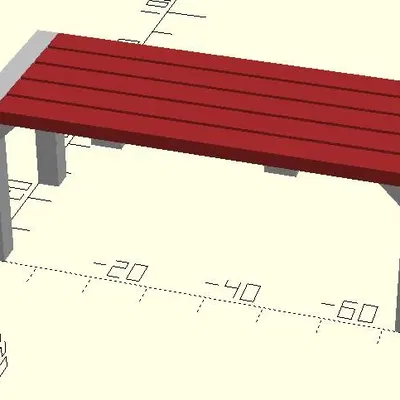 Bàn công viên có thể cấu hình cho PlayMobil