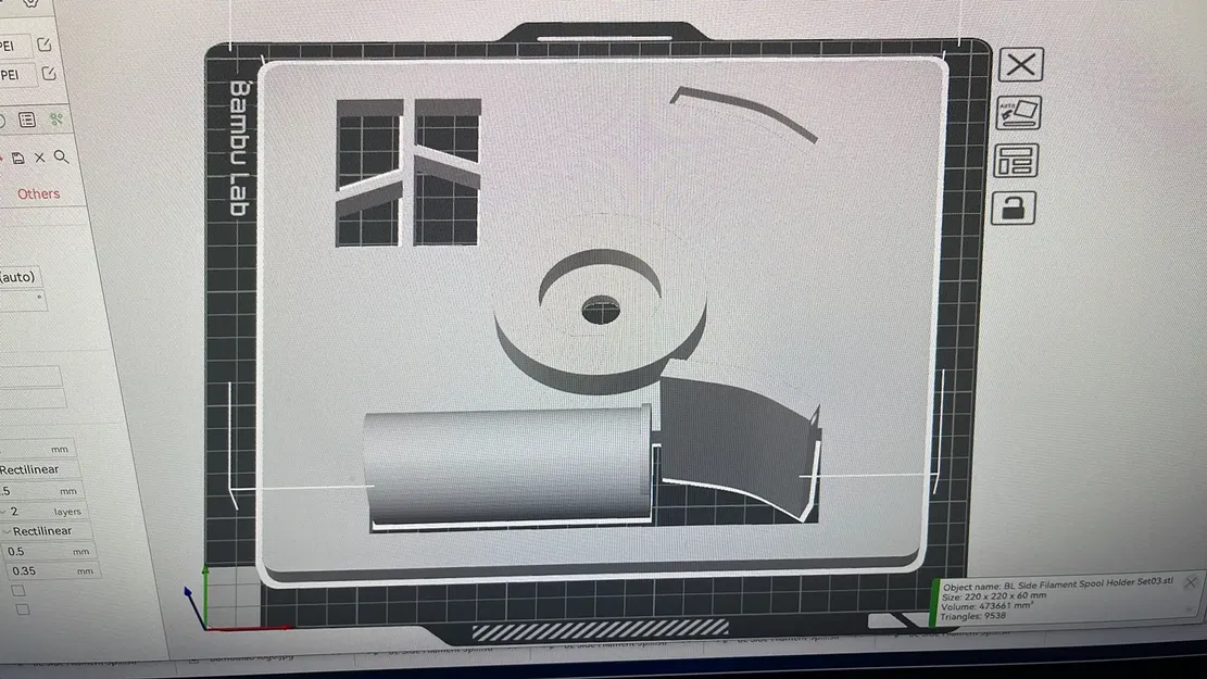 Giá đỡ cuộn filament đơn cho máy in BambuLab X1 và X1C - Image 6