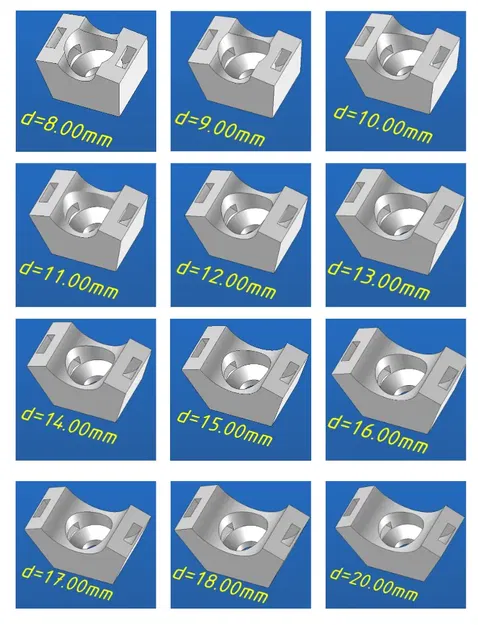 Giá đỡ ống cho dây buộc tự khóa nhiều kích thước - Image 1