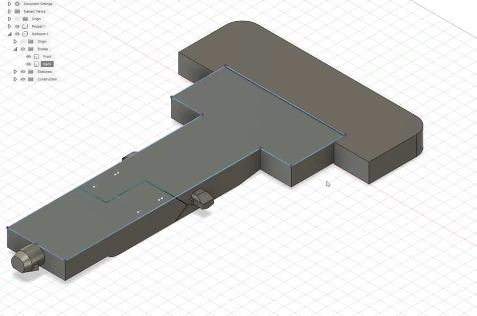 Phần dưới của cần điều khiển thùng rác đạp chân - Image 5
