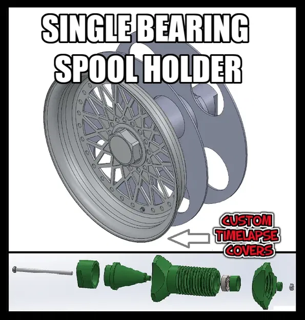 Giá đỡ cuộn filament đơn ổ bi cho máy in 3D - Image 2