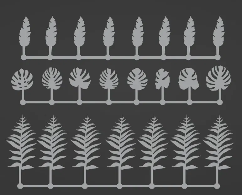 Cây cảnh FDM in phẳng cho bàn chơi tabletop - Image 3