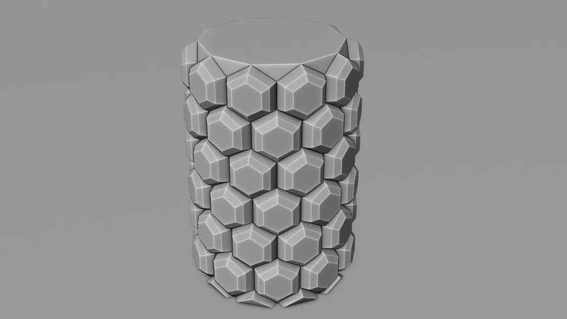 Bình hoa hình lục giác thiết kế hiện đại - Image 3