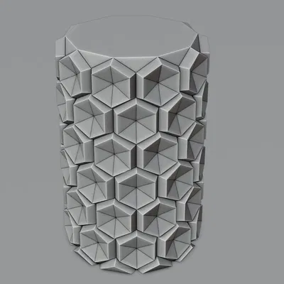 Bình hoa hình lục giác thiết kế hiện đại