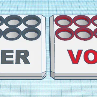 Giá đỡ pin AA 8x cho tổ chức gọn gàng