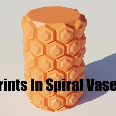 Bình hoa hình lục giác với thiết kế tối ưu cho in 3D