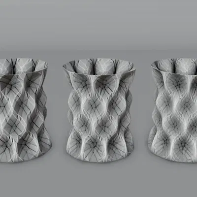 Bình hoa thấp poly với thiết kế độc đáo và đa dạng