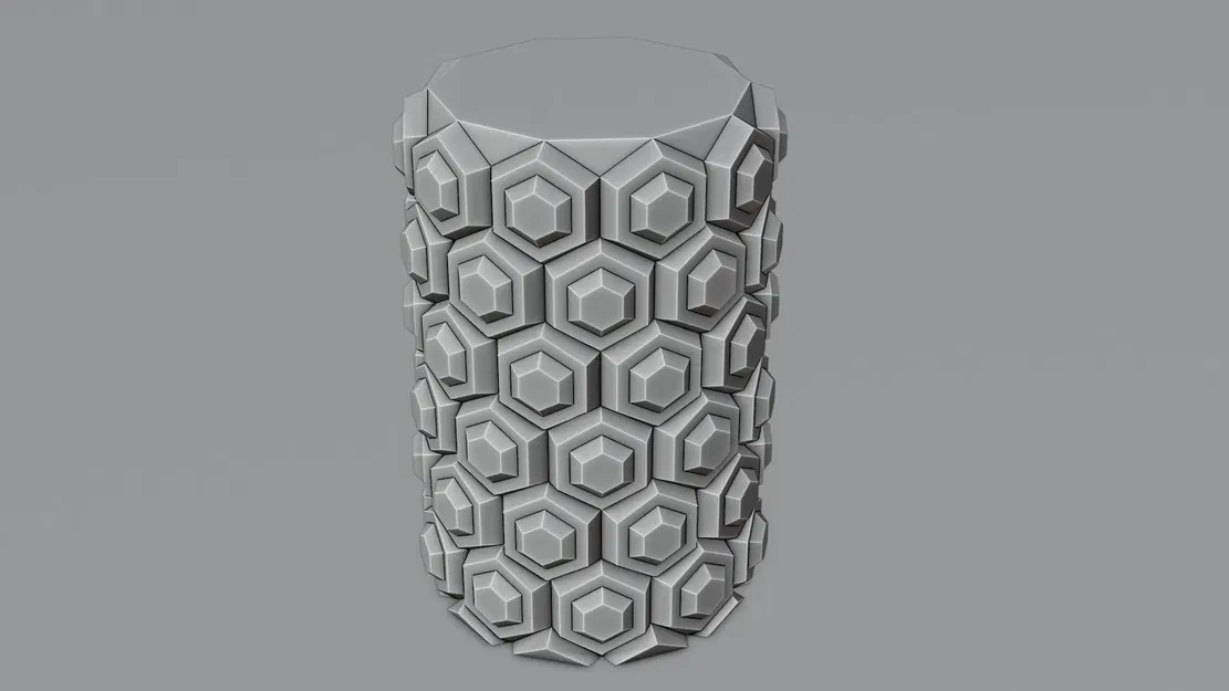 Bình hoa hình lục giác với thiết kế tối ưu cho in 3D - Image 2