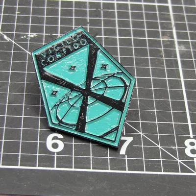 Pin kim loại men biểu tượng XCOM