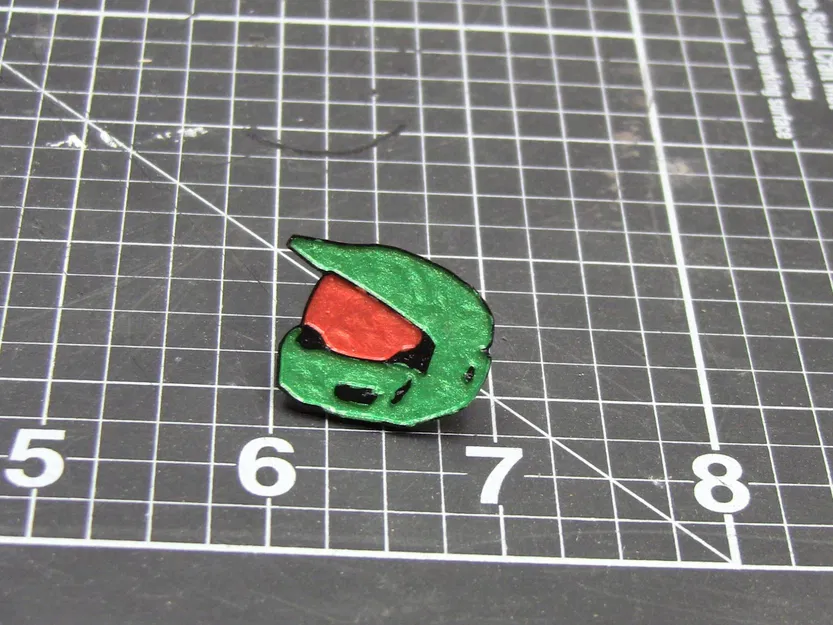 Pin email hình mũ bảo hiểm Halo - Image 1