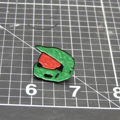 Pin email hình mũ bảo hiểm Halo