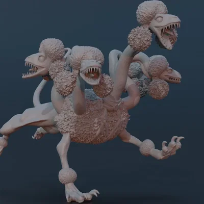Hyrdadoodle - Nhân vật lai giữa Hydra và Poodle