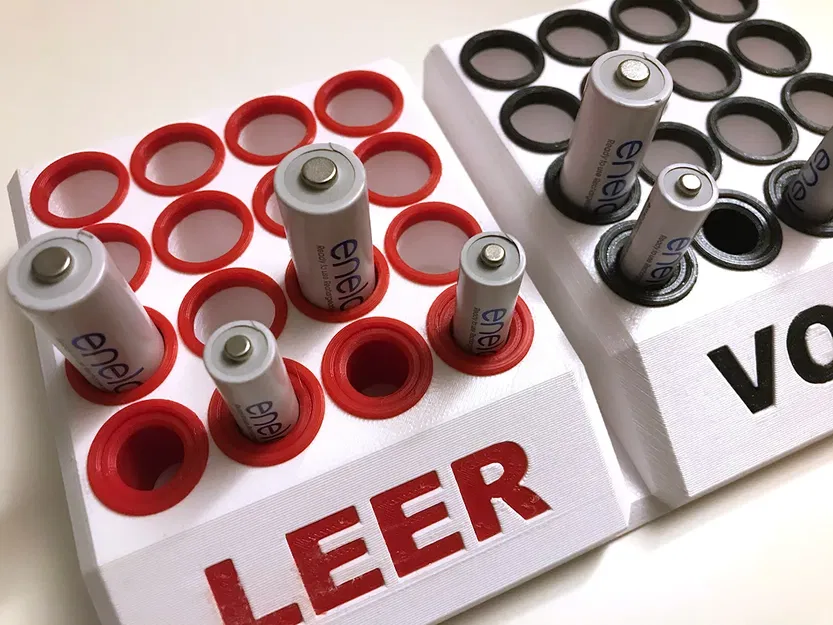 Hộp lưu trữ pin AA (HR6) và AAA (HR03) đã sạc và chưa sạc - Image 9