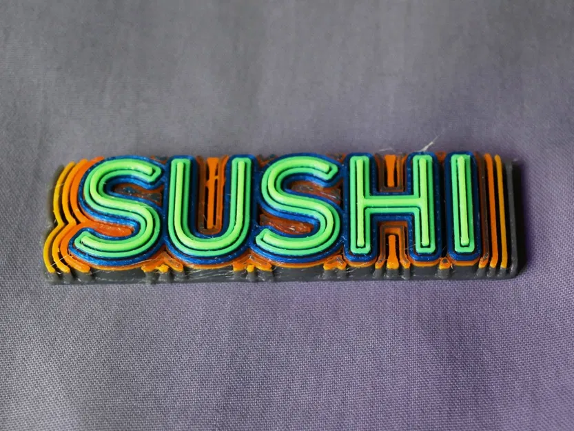 Chữ cái FontWave với sóng nước và màu sắc filament độc đáo - Image 1