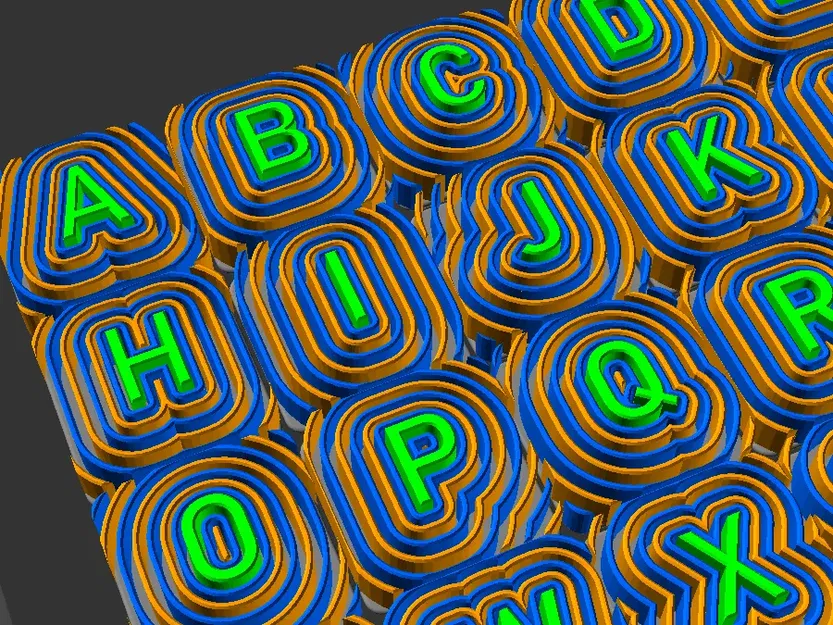 Chữ cái FontWave với sóng nước và màu sắc filament độc đáo - Image 5