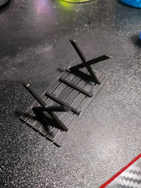 Mô hình bàn gỗ ngoài trời thu nhỏ dễ lắp ráp - Image 2