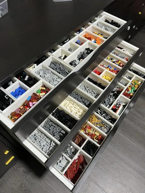 Khung và Hộp Chứa "Giống Gridfinity" cho Ngăn Kéo IKEA Alex - Image 1