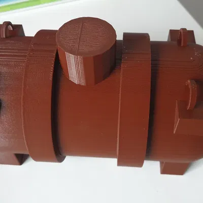 Bể phốt lớn đơn cho mô hình xây dựng tỉ lệ 1/16, 1/14, 1/12,...