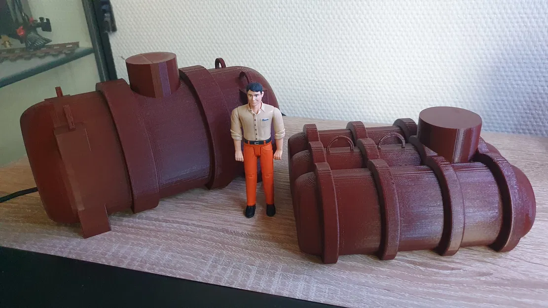 Bể phốt lớn đơn cho mô hình xây dựng tỉ lệ 1/16, 1/14, 1/12,... - Image 3