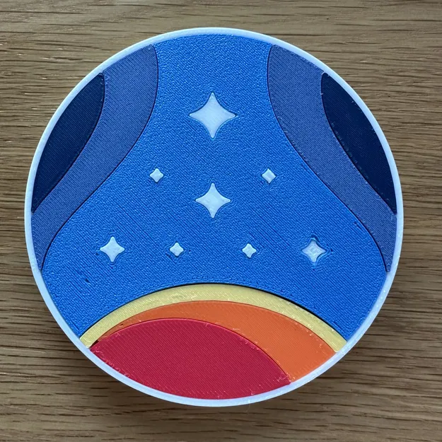 Bộ đế lót ly Starfield remix với kiểu dáng mới - Image 1