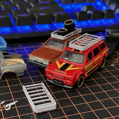 Giỏ để trên nóc xe mô hình 1/64 đơn giản