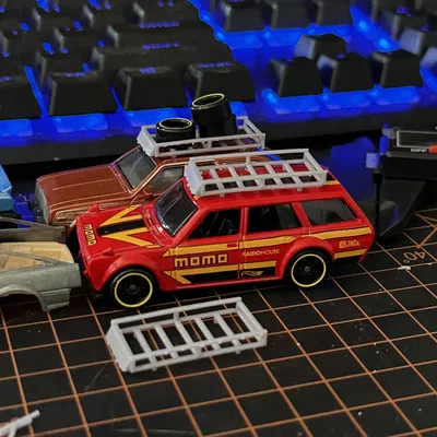 Giỏ để trên nóc xe mô hình 1/64 đơn giản