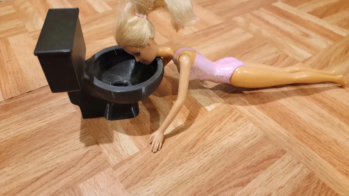 Nhà vệ sinh búp bê với hệ thống ống nước hoạt động - Image 3