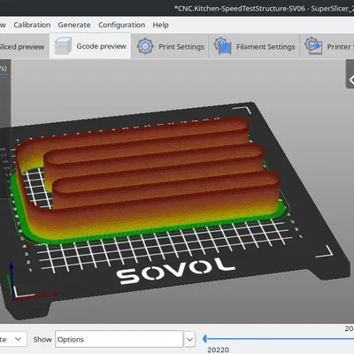 Cấu trúc thử nghiệm đùn cho máy in SV06