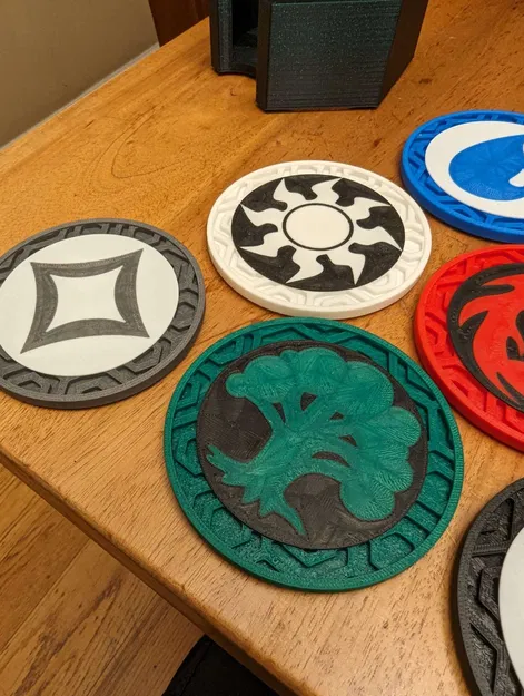 Bộ đế lót ly biểu tượng mana Magic the Gathering - Image 3