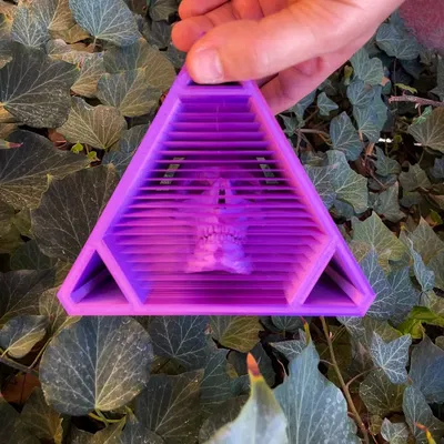 Đầu lâu treo lơ lửng phong cách lowpoly