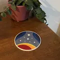 Đế lót ly đa phần với biểu tượng Hệ sao Starfield - Thumbnail 1