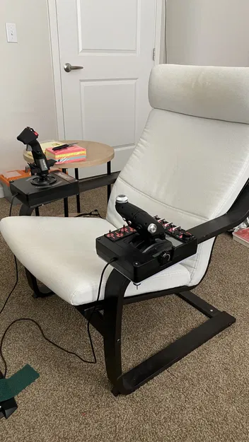 Giá đỡ Logitech X55/56 cho ghế Poang của Ikea - Image 1