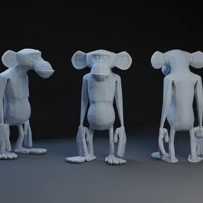 Mô hình khỉ nghệ thuật và thiết kế điêu khắc