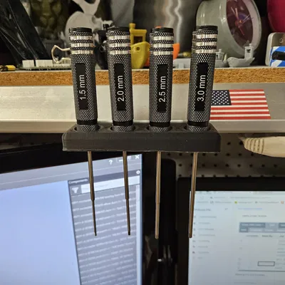 Giá đỡ tổ chức bộ dụng cụ vít lục giác 4 món 1.5-3mm